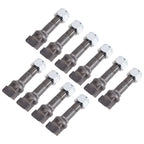 10 Pack For Carlton Long Side Offset Stump Grinder Teeth With Nut 00450130