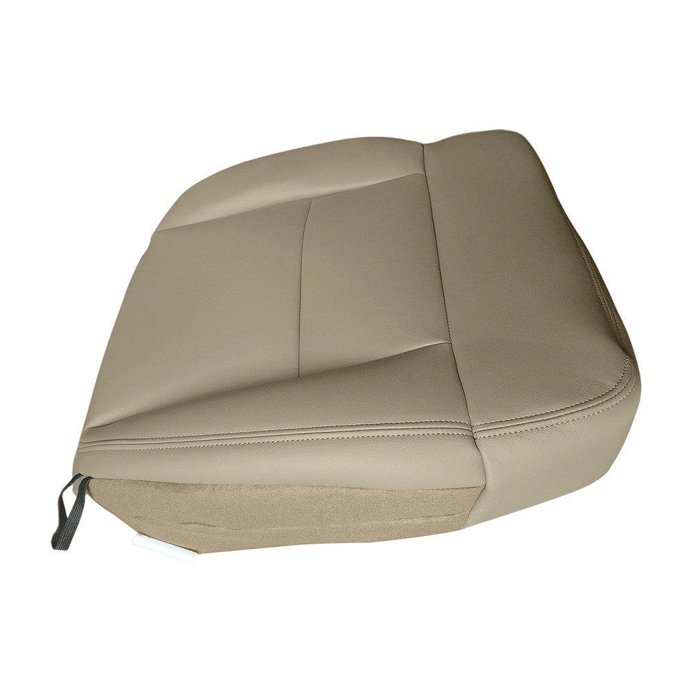 For Ford F150 2004 2005-2008 Driver Bottom Replacement Leather Seat Cover Tan