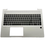 New Silver Palmrest w/ Backlit Keyboard L45090-001 For HP ProBook 450 G6 450 G7