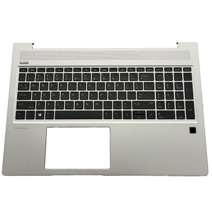 New Silver Palmrest w/ Backlit Keyboard L45090-001 For HP ProBook 450 G6 450 G7