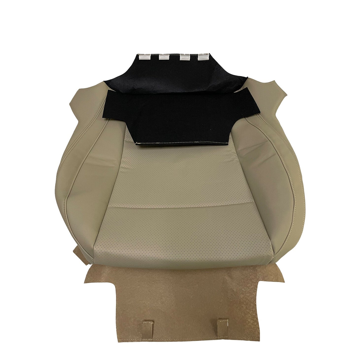 New Driver Perforated Leather Bottom Seat Cover TAN For 2015-2019 Subaru Outback