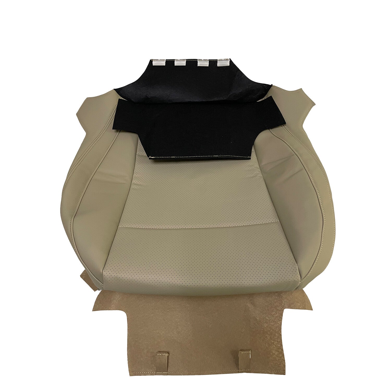 New Driver Perforated Leather Bottom Seat Cover TAN For 2015-2019 Subaru Outback