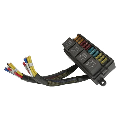 12V Fuse Relay Box 4pcs 4Pin Relays Pre-Wired ATC/ATO Blade for Car Truck Boat