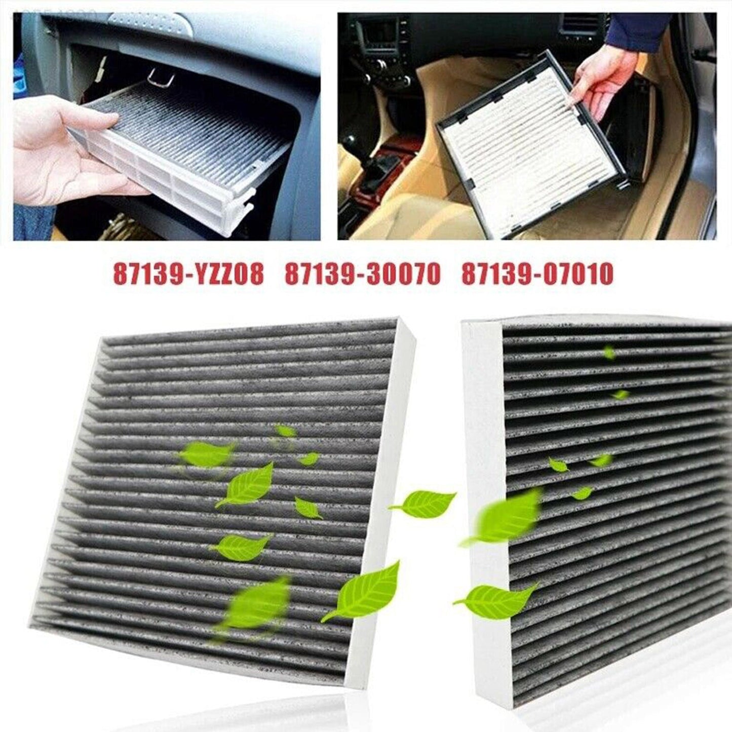New Activated Carbon AIR FILTER 87139-YZZ20 87139-YZZ08 Fit For Toyota A/C CABIN