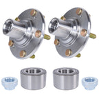 2 Front Wheel Hub Bearing Kits For 2016 Honda Civic 2.0L EX 2.0L LX Only W/ Nuts