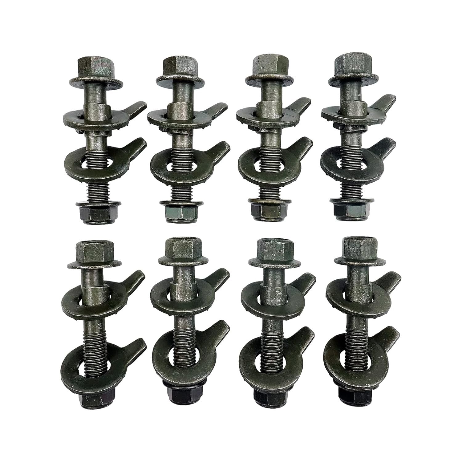8PCS 14mm cam Bolt kit with Adjustable Camber Angle Correction Alignment kit