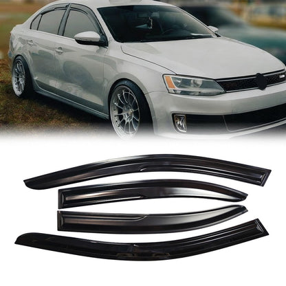For Volkswagen VW Jetta 2011-2018 Side Window Vent Visor Rain Deflector Guard