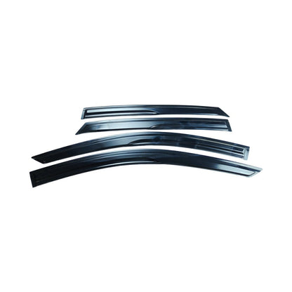 FOR 2023-25 HONDA ACCORD 11TH GEN BLACK TRIM WINDOW VISOR RAIN GUARD WITH CLIPS