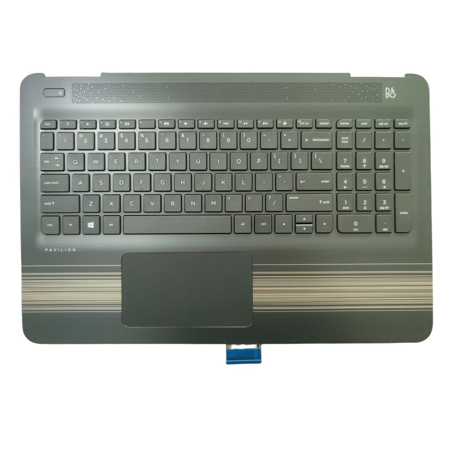 Palmrest For HP Pavilion 15-AU 15-AW Keyboard Non-Backlit Touchpad 856028-001 US