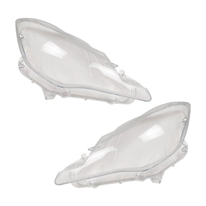 A Pair Front Side Headlight Lens Cover For 2014- 2017 Maserati Quattroporte
