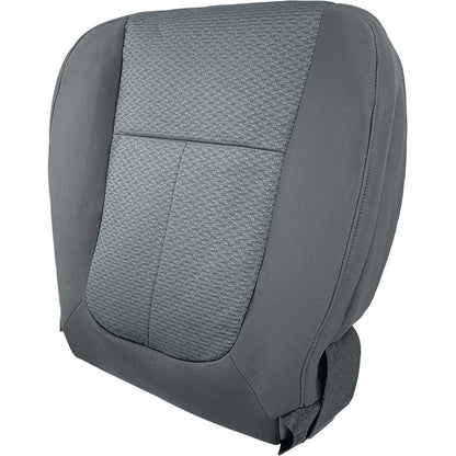 Driver Bottom & Top Cloth Seat Cover Gray Fit For 2011-2014 Ford F150 STX XL XLT