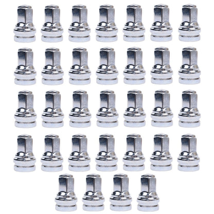 For Ford Super Duty F-250 F-350 450 HCPZ-1012-B (32) 14x1.5 Flat Seat Lug Nuts