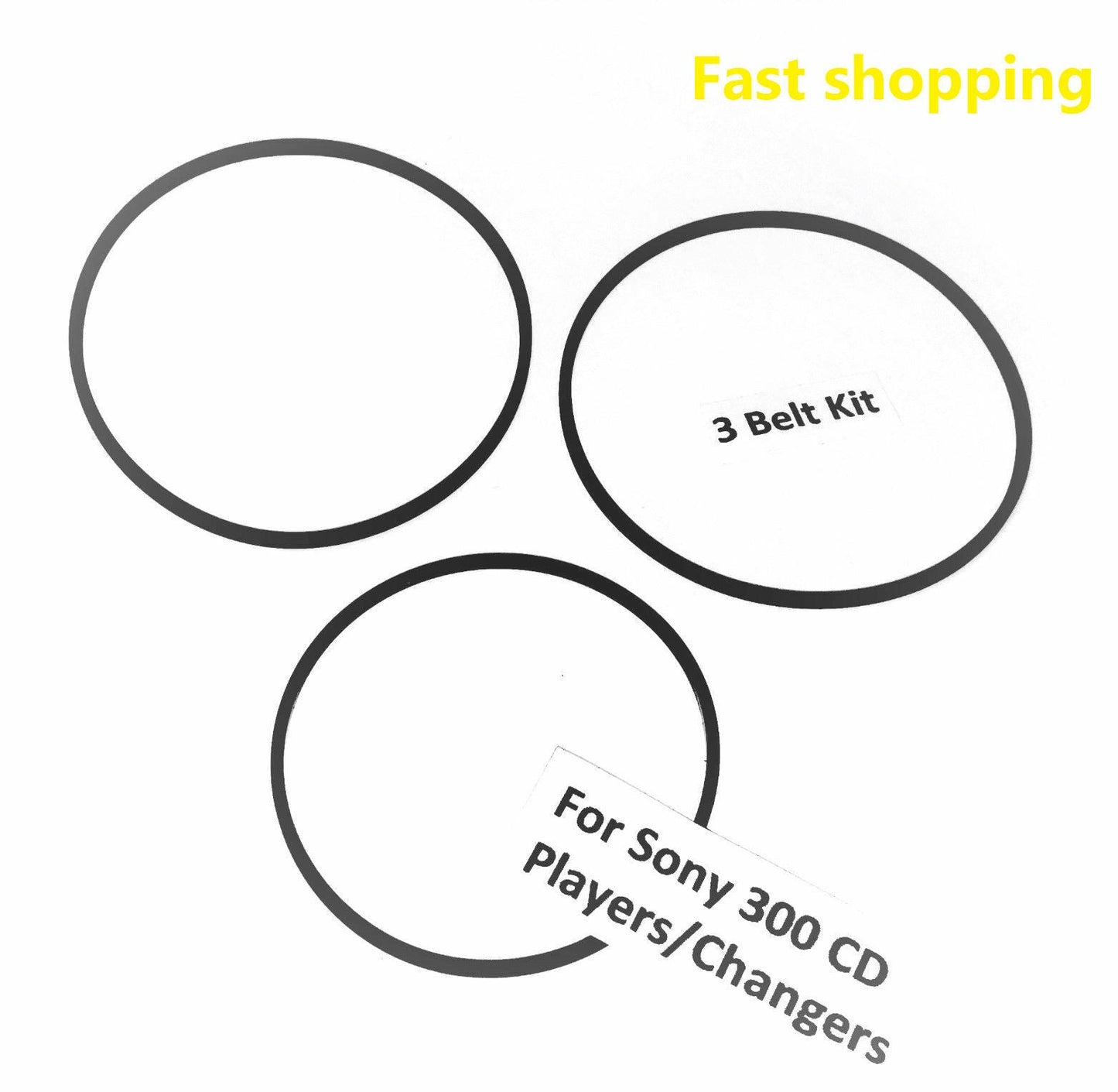 New 3pcs Belts CD Player US for SONY CDP CX300 CX350 CX355 DVP CX777ES CX985V
