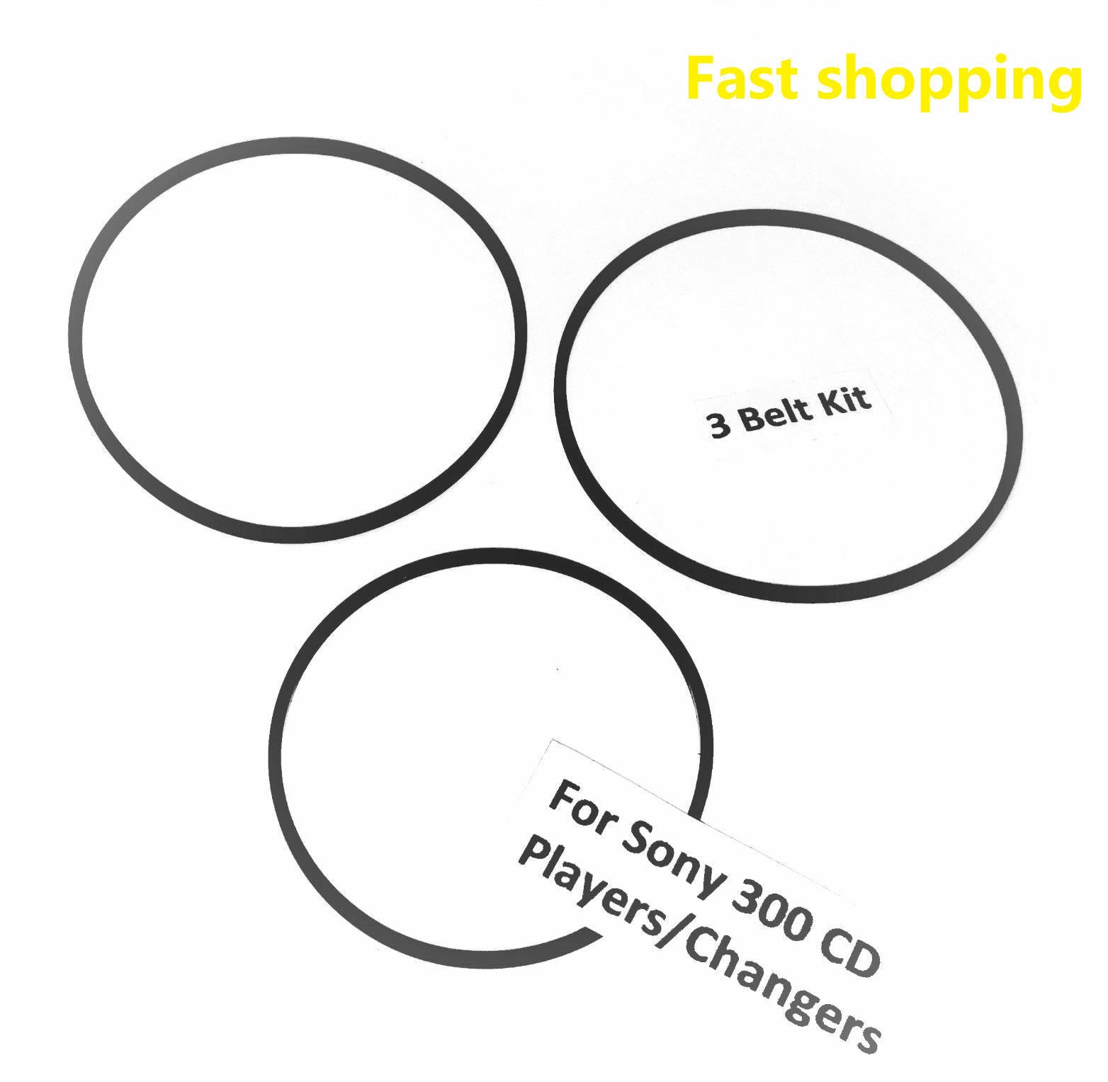 New 3pcs Belts CD Player US for SONY CDP CX300 CX350 CX355 DVP CX777ES CX985V