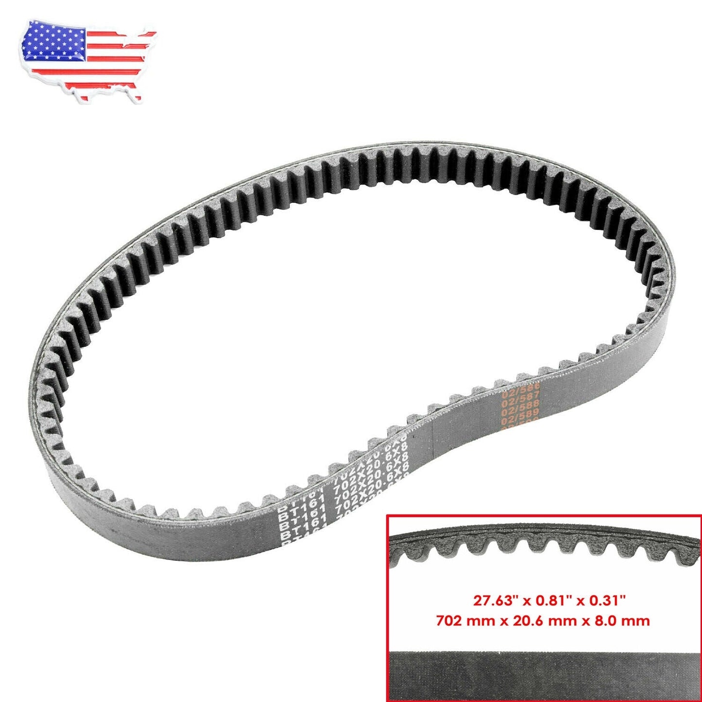 AUC13704 General Transmission Belt for John Deere D105 E100 X105 X106 GT37419