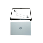 New For HP 15-DW 15-dw1083wm Top Back Cover & Bezel Hinges Silver L52012-001 US