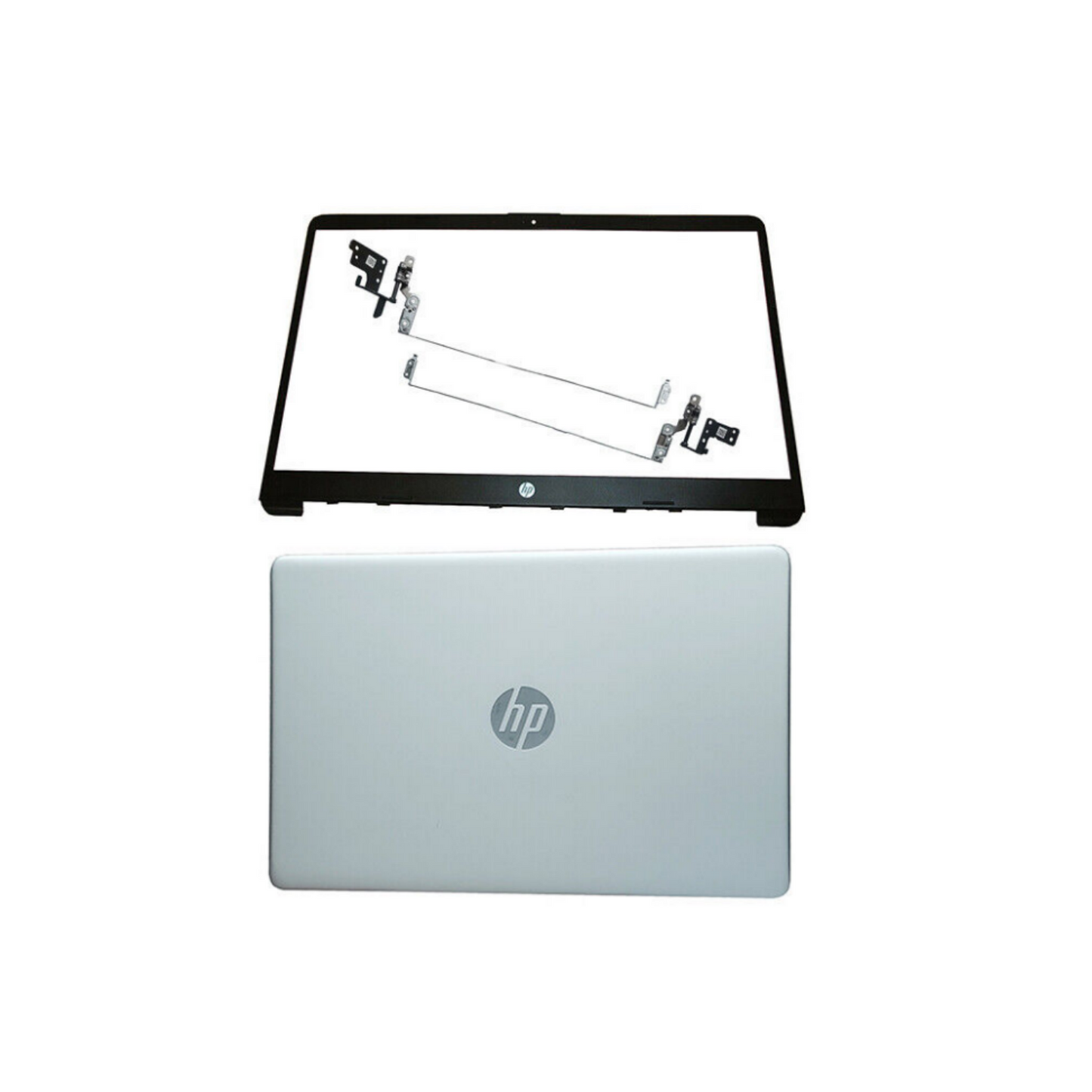 New For HP 15-DW 15-dw1083wm Top Back Cover & Bezel Hinges Silver L52012-001 US