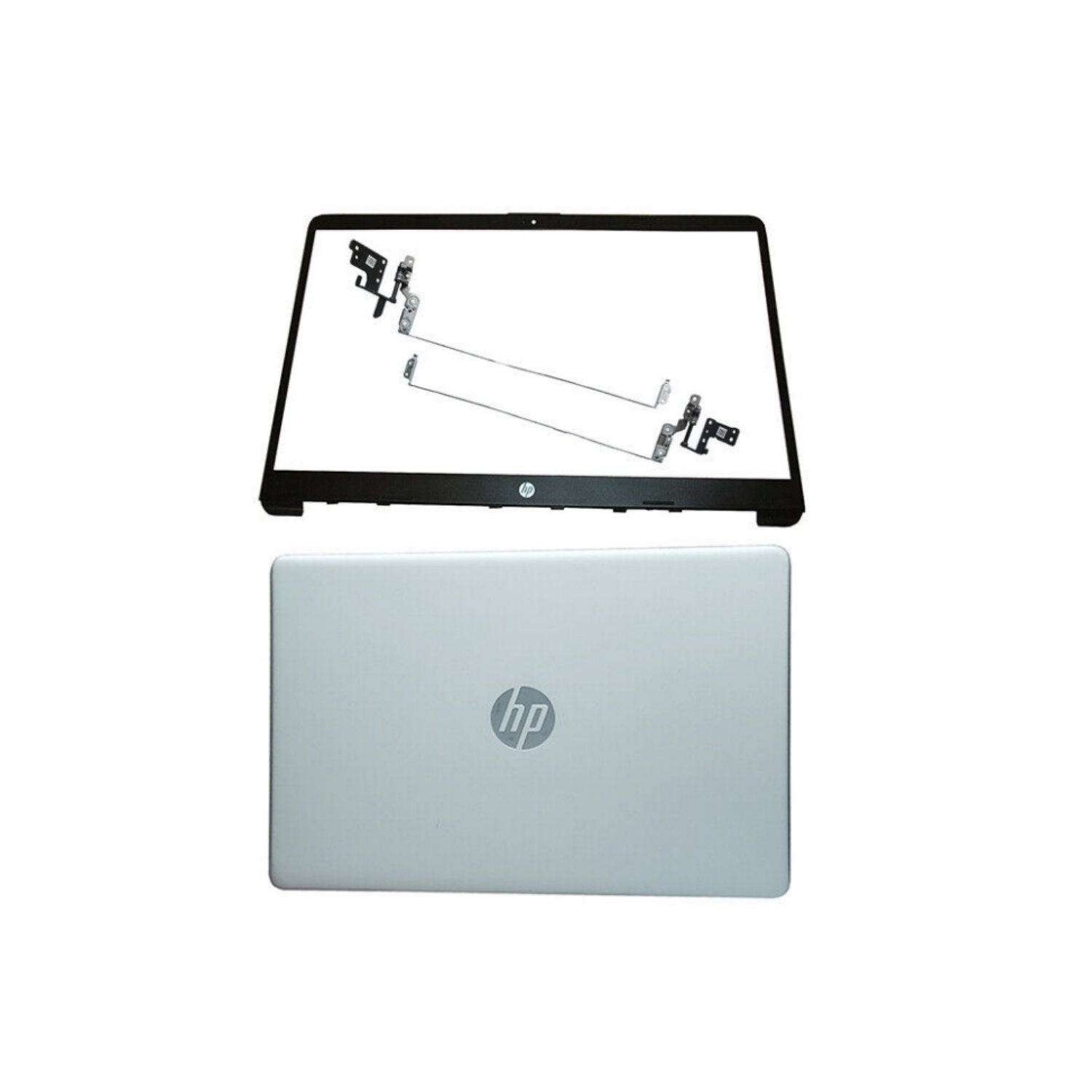 New For HP 15-DW 15-dw1083wm Top Back Cover & Bezel Hinges Silver L52012-001 US