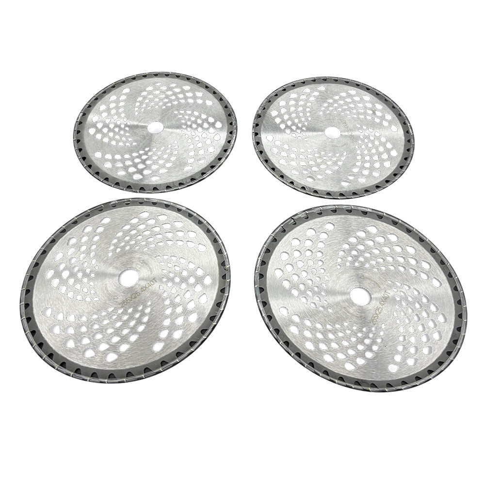 4 Pack Carbide Tip Brush Blades 10" x 40T Brush Cutter Blade Weed Eater Trimmer