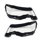 A Pair LEFT+RIGHT Headlight Headlamp Lens Cover For Jeep Grand Cherokee 2014-19