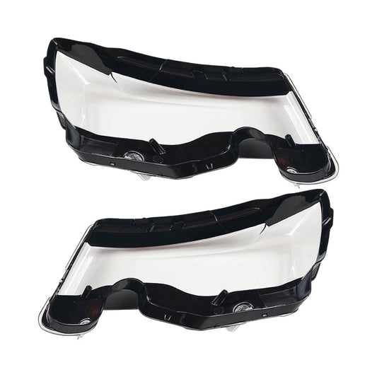 A Pair LEFT+RIGHT Headlight Headlamp Lens Cover For Jeep Grand Cherokee 2014-19