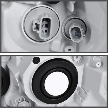 Fit For Toyota Camry 2007-2009 LH+RH Headlight Replacement Black Housing