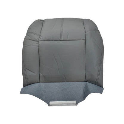 Driver Side Bottom Leather Seat Cover Gray For 2007-2014 Chevy Tahoe Silverado