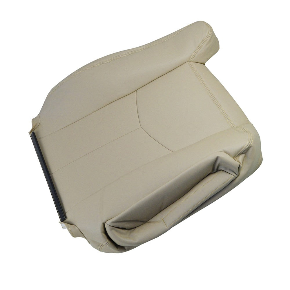 For 2003 2004-2006 GMC Sierra Yukon Passenger Side Top Leather Seat Cover Tan