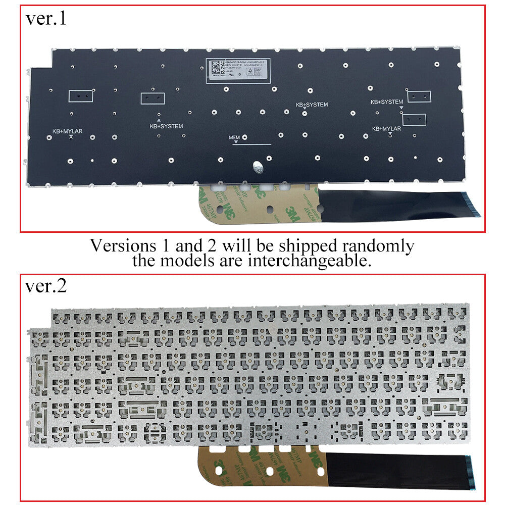 New For Dell Inspiron 3515 3520 3525 15Pro 5510 5515 5518 US Keyboard No-Backlit