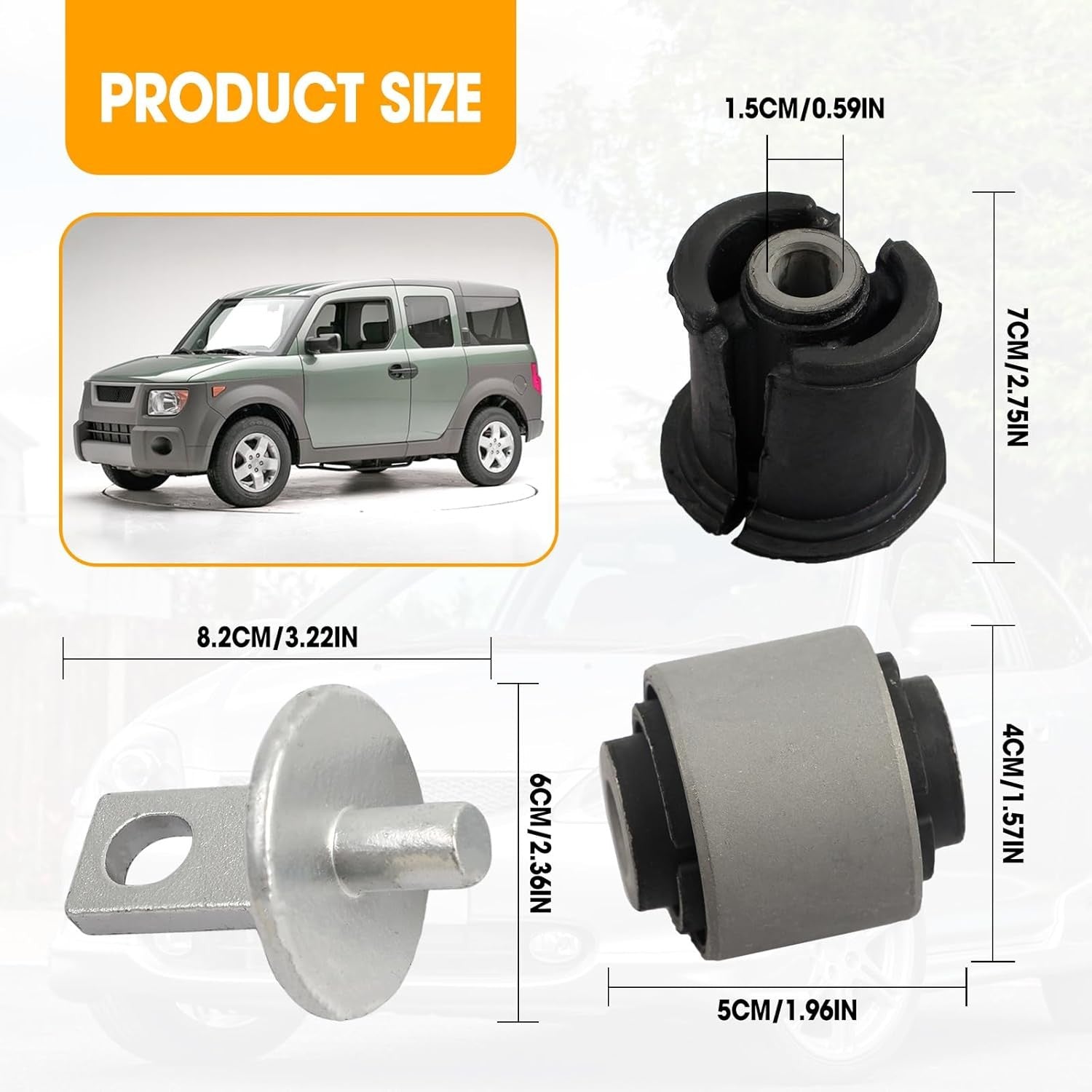 2set New for Honda CR-V CRV 02-06 Rear Control Trailing Arm Axle Bushes Bushings