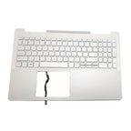 New For Dell Inspiron 15 7591 Palmrest Keyboard w/Backlit Silver 0PJ1JN PJ1JN US