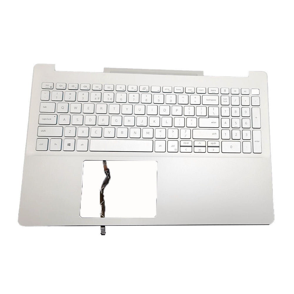 New For Dell Inspiron 15 7591 Palmrest Keyboard w/Backlit Silver 0PJ1JN PJ1JN US