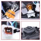 Headlights+Corner Lights Set 4PCS For 2004-2007 Isuzu NPR NQR 05-07 GMC W-4500