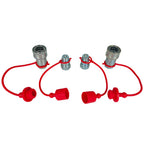 1/2" Ag Hydraulic Quick Connect Couplers Coupling Poppet For Pioneer Style 2Sets
