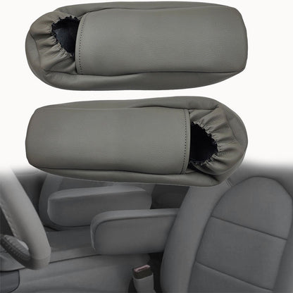 Seat Armrest Leather Cover 2Pcs For 2002-2007 Ford F250 F350 Super Duty Lariat