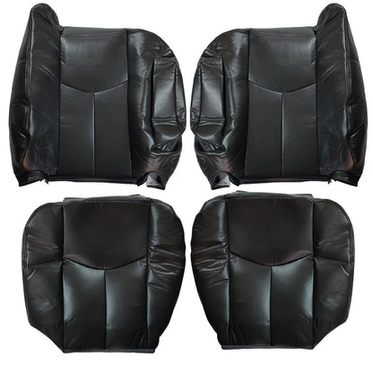 For 2003 2004 2005 2006 GMC Sierra & Yukon Driver & Passenger Leather Seat Cover