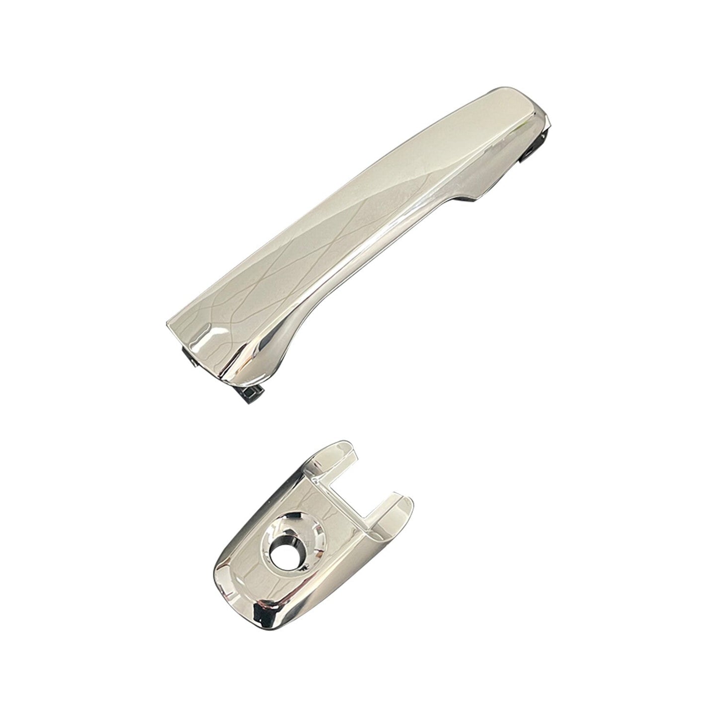 Front Left Exterior Door Handle For 2011-2017 Ford Explorer Chrome with Key Hole