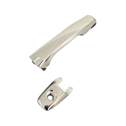 Front Left Exterior Door Handle For 2011-2017 Ford Explorer Chrome with Key Hole