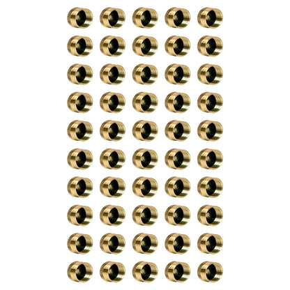50PCS Solid Brass 1 LB Propane Bottle Cap Gas Tank Cylinder Protect Sealed Cap