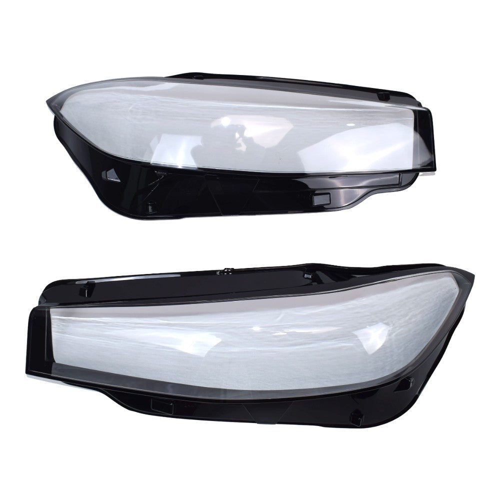 For BMW 3-Series G20 G28 2023-2024 Pair Front Headlight Cover Clear+Sealant Glue