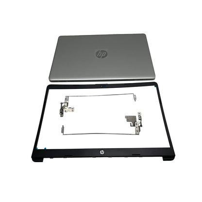 New For HP 15-DW 15-dw1083wm Top Back Cover & Bezel Hinges Silver L52012-001 US