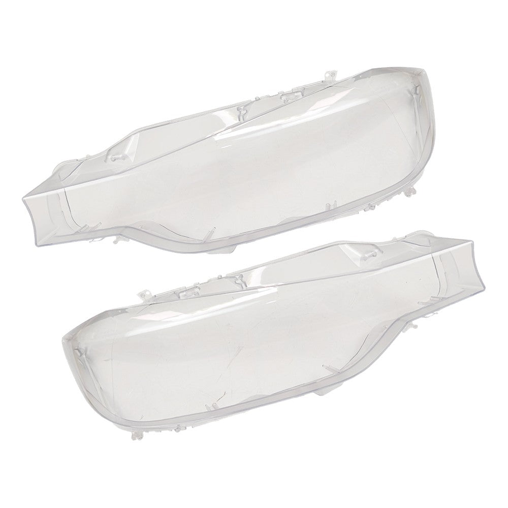 A Pair For 2013-2015 BMW 3 Series F30 328i 320i Headlight Lens Headlamp Cover