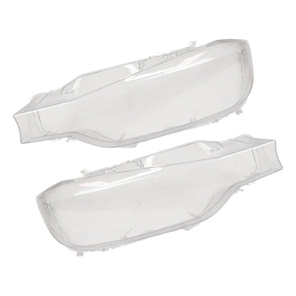 A Pair For 2013-2015 BMW 3 Series F30 328i 320i Headlight Lens Headlamp Cover