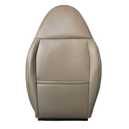 1999 2000 For Ford F250 F350 F450 Lariat Front Side Lean Back Leather Cover Tan
