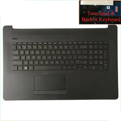 New Palmrest Keyboard BL 73H0 Touchpad For HP 17-BY 17-CA L48409-001 Matte Black