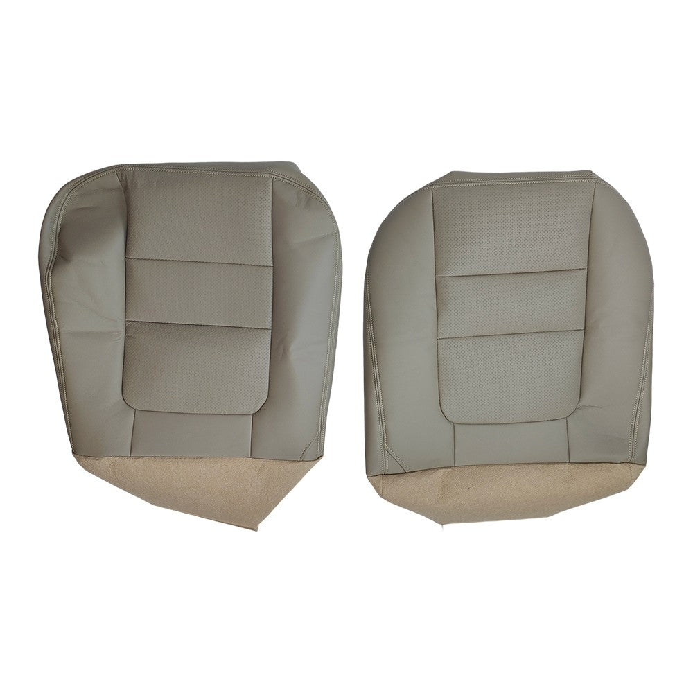 Front Both Side Bottom Top Leather Seat Cover TAN For 2001 Ford F250 F350 Lariat