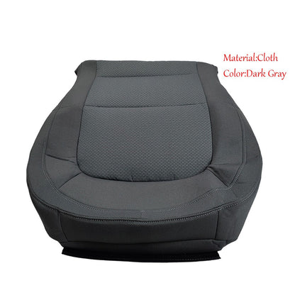 Driver Side Bottom Cloth Seat Cover Dark Gray For 2015 - 2022 Chevy Colorado