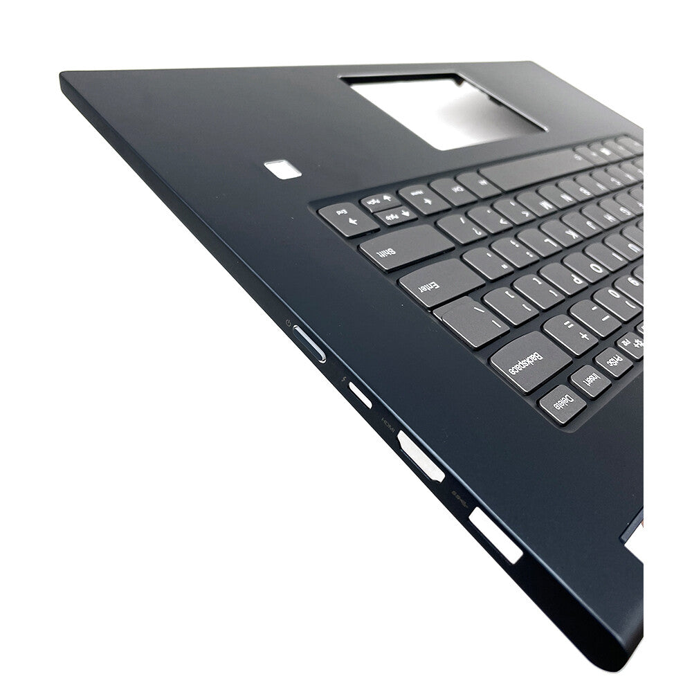 New Blue Palmrest Cover Backlit Keyboard 5CB0U65209 For Lenovo Yoga 730-15IWL US
