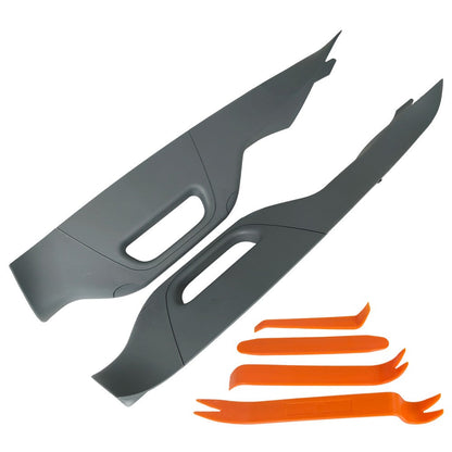 Left+Right For 11-16 Ford F350 F450 F550 A Pillar Grab Handle Interior Trim Gray