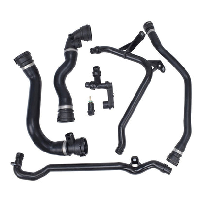 7X For BMW E46 323 325 328 330 Set Expansion Tank Coolant Radiator Hose Kit